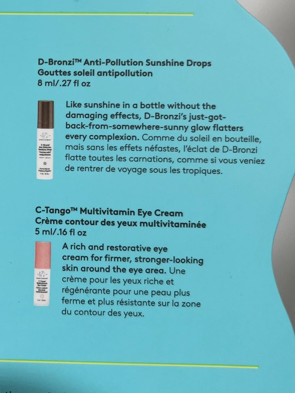 New Drunk Elephant Skin Care D-Bronzi, C-Luma, C-Tango